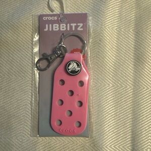CROCS Pink Jibbitz Keychain Accessory